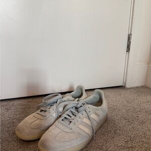 adidas Samba Suede Sneakers in Light Gray